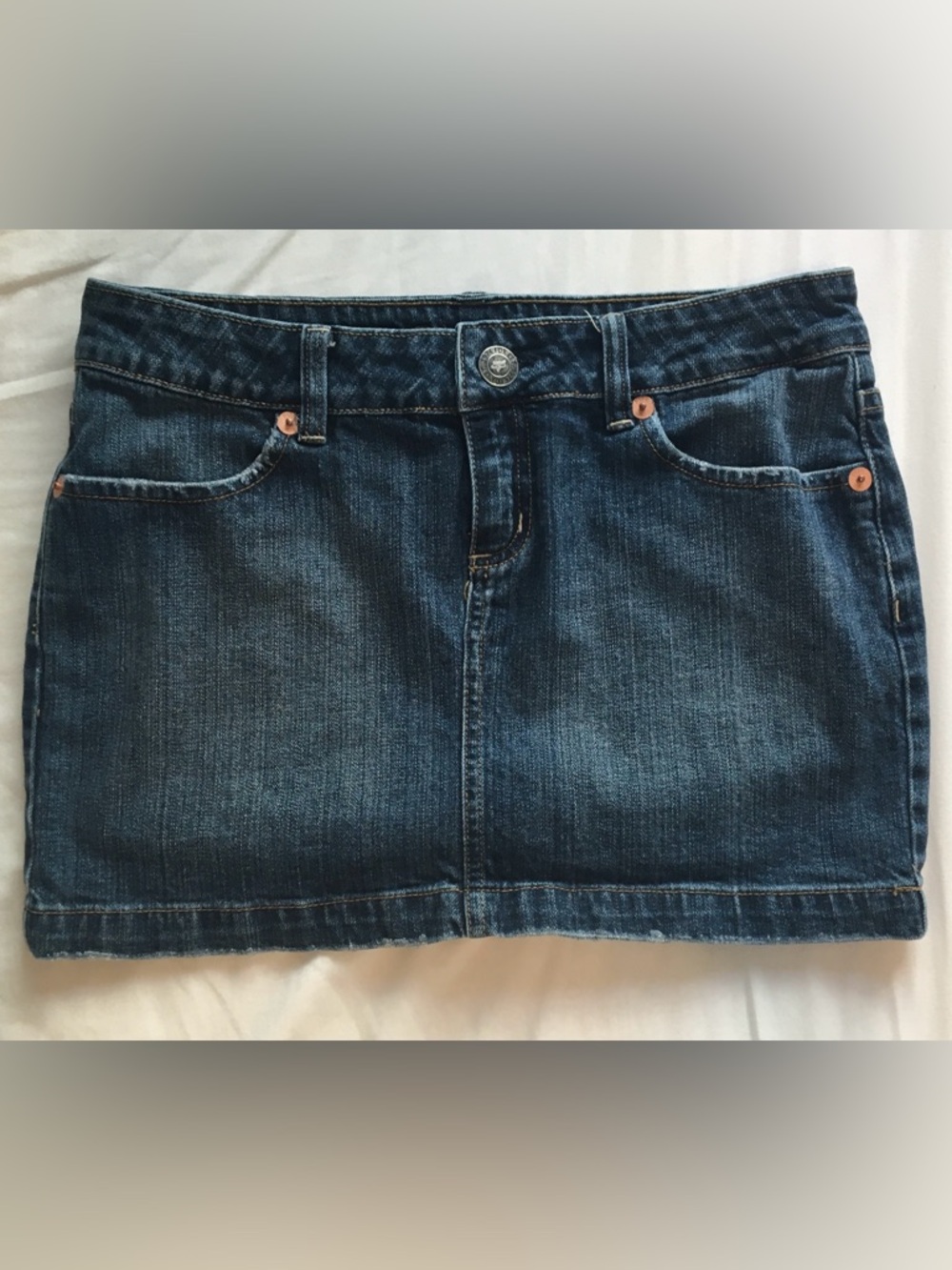 Fox Dark Blue Denim Mini Skirt